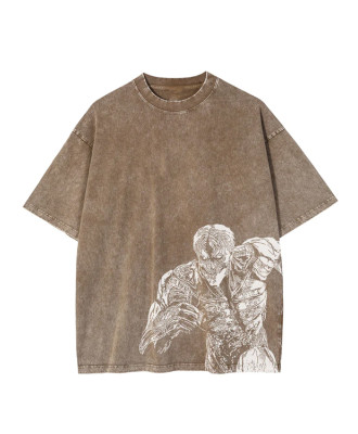 Custom t-shirts | Hiphop style | Acid washed t-shirts | Silk screen printed | Anime | High quality t
