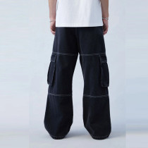 OEM Streetwear Jeans | Black Jeans | Multipocket Jeans | Loose Jeans | Casual Jeans | Men Jeans