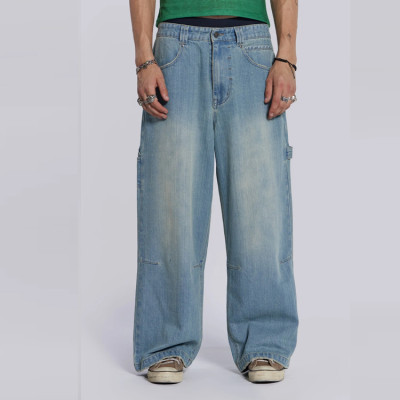 OEM streetwear jeans | Blue jeans | Old-fashioned jeans | Classic casual jeans | Versatile jeans