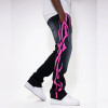 Custom Mens Streetwear Stacked Pants | Silk Screen Printed | Pockets | Loose Fit | For Men | Cotton
