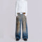 OEM jeans | Gradient jeans | Blue jeans | Grey jeans | Fashion jeans | Vintage jeans | Street jeans
