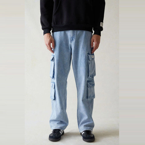 OEM pants | Blue pants | Casual pants | Multi-pocket pants | Stretch pants | Breathable pants