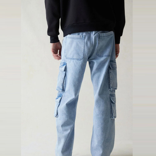 OEM pants | Blue pants | Casual pants | Multi-pocket pants | Stretch pants | Breathable pants