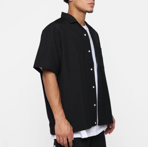 Custom shirt | Black shirt | Cotton shirts | Embroidered shirt | Summer shirts | Plus size shirt
