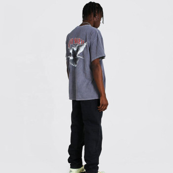 Custom T-shirt | Crew-neck tee | 100% cotton t-shirt | Purple T-shirt | Streetwear oversized T-shirt