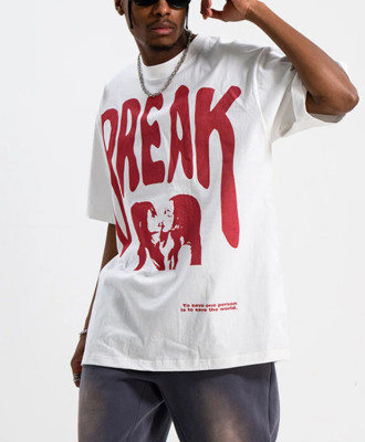 Custom T-shirt | White T-shirt | Printed T-shirt | Streetwear T-shirt | Versatile T-shirt
