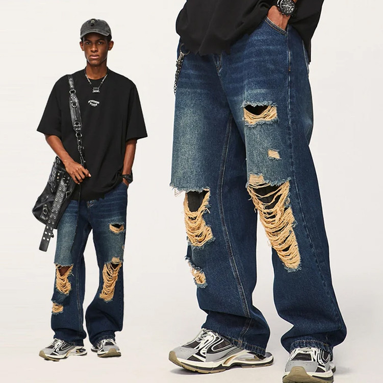 custom mens streetwear jeans
