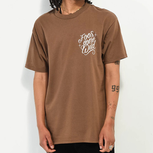 Custom T-shirt | Brown T-shirt | Printed T-shirt | Fashion graffiti T-shirt | Latest T-shirts