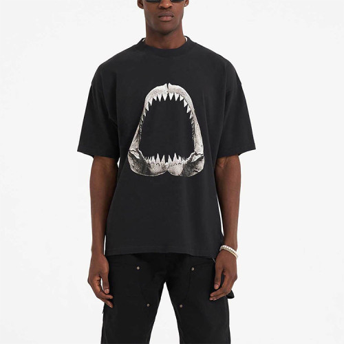 Custom T-shirt | Fashion casual T-shirt | Custom shark teeth graphic t-shirt | Breathable t-shirt