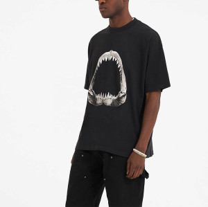 Custom T-shirt | Fashion casual T-shirt | Custom shark teeth graphic t-shirt | Breathable t-shirt