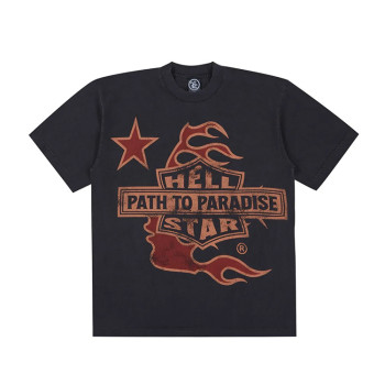 OEM t-shirt | Punk t-shirt | Personalise flame t-shirt | Rock roll t-shirt | Black round neck tshirt