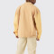 Oem jacket | Yellow denim jacket | Lapel jacket | Patchwork jacket | Casual versatile jacket