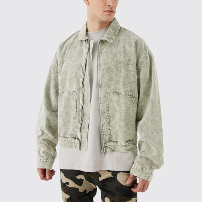 Oem jacket | Green denim jacket | Old-fashion jackets | Street denim jacket | Stylish vintage jacket