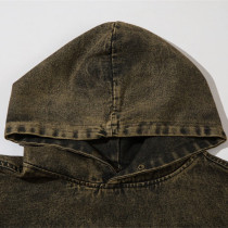 Custom hoodies | Vintage hoodie | Dark brown hoodie | Aged denim hoodie | Classic versatile hoodie