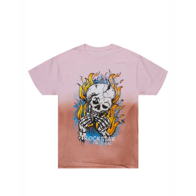 Custom Mens Pattern Printed T Shirts | Streetwear | Skull | Washed | Disstressed | O-Neck | Silk Screen Printed