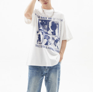 Custom T-shirt | Fashion printed t-shirt | Custom slogan t-shirt | Versatile round neck t-shirts