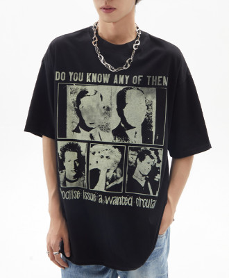 Custom T-shirt | Fashion printed t-shirt | Custom slogan t-shirt | Versatile round neck t-shirts