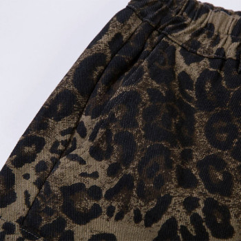 Custom shorts | Leopard print shorts | Black and brown shorts | Single button shorts | Fashion short