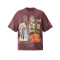 Custom T-shirt | Artistic t-shirt | Personalized print t-shirt | Red T-shirt | Loose T-shirts