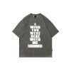 OEM T-shirt | Graffiti short sleeve t-shirt | Grey t-shirt | English graphic t-shirt | Shabby tshirt