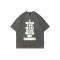 OEM T-shirt | Graffiti short sleeve t-shirt | Grey t-shirt | English graphic t-shirt | Shabby tshirt