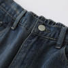 OEM shorts | Blue denim shorts | Hand painted spider shorts | Vintage shorts | Elastic waist shorts