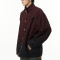 Oem jacket | Crimson black gradient jacket | Denim jacket | Stand-up collar jacket | Buttoned jacket