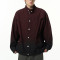 Oem jacket | Crimson black gradient jacket | Denim jacket | Stand-up collar jacket | Buttoned jacket
