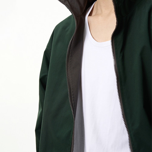 Oem jacket | Dark green light jacket | Zipped jacket | Jacket with pockets | Minimalist daily jacket