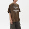 OEM T-shirt | Minimalist design T-shirt | Short-sleeve round neck T-shirt | High-quality brown tee