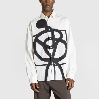 Custom shirts | Men's streetwear shirts | Art printed shirts | White shirts | High-quality shirts