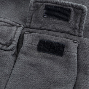 OEM shorts | Grey cargo shorts | Cotton shorts | Drawstring shorts | Metal zipped pocket design