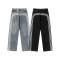 OEM pants | Light blue washed jeans | Black minimalist jeans | Loose straight leg pants