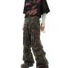 OEM pants | Camouflage pattern pants | Star embroidered pant | Large pocket design | Loose pants