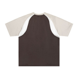 Custom T-shirt | Patchwork color sports T-shirt | Breathable mesh T-shirt | Pro racing style T-shirt