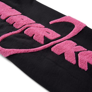 OEM pants | Pink embroidered pants | Street sports pants | High stretch pants | Cotton pants