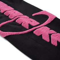 OEM pants | Pink embroidered pants | Street sports pants | High stretch pants | Cotton pants