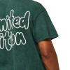 OEM T-shirt | Green short-sleeved t-shirt | Cotton t-shirt | Washed t-shirt | Alphabet print t-shirt