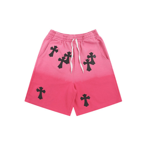 OEM shorts | Pink gradient shorts | Crucifix printed shorts | Street fashion shorts | Cotton shorts