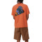 OEM T-shirt | Orange skateboard t shirt | Abstract art graphic t-shirt | Colourful printed t-shirts