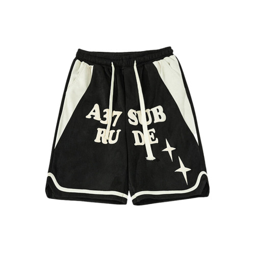 OEM shorts | Breathable shorts | High elastic sports shorts | Foam printing | Drawstring | Khaki