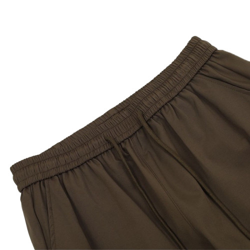 OEM pants | Dark brown hip hop pants | Elasticated Stretch Waist | 3D zipped pockets | Quick-drying