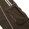 OEM pants | Dark brown hip hop pants | Elasticated Stretch Waist | 3D zipped pockets | Quick-drying