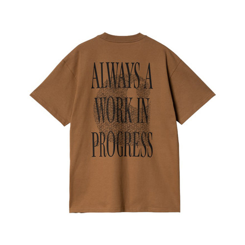 OEM T-shirt | Inspirational slogan t-shirt | Brown short-sleeved t-shirt | Positive energy | Printed