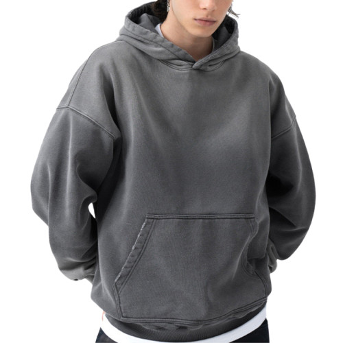 Oem hoodie | Loose hoodie | Gray tone casual hoodie | Gradual gray | Solid color hoodie |Warm hoodie