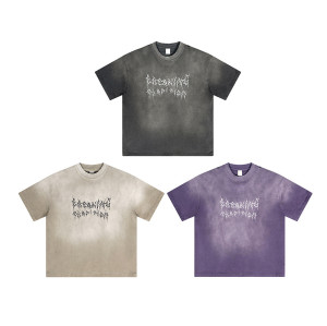 OEM T-shirt | Graffiti style t-shirt | High quality cotton | Sublimation print | Purple tee | Washed