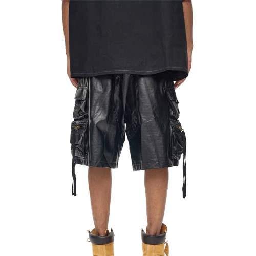 OEM shorts | Multi-pocket black shorts | Loose cargo shorts | Fashion personality | Nylon shorts