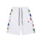 OEM shorts | Colorful star printed shorts | Casual sports style | Cotton white shorts | Breathable