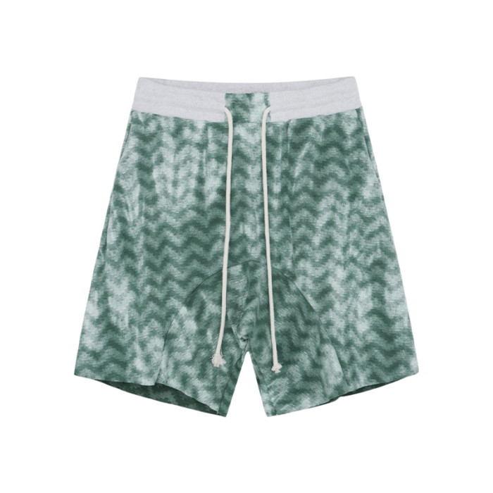 OEM shorts | Spotted pattern green shorts | Casual vacation style | Household shorts | Drawstrings