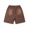 OEM shorts | Brown wash shorts | Solid color shorts | Daily casual style | Custom Logo | 100% Cotton
